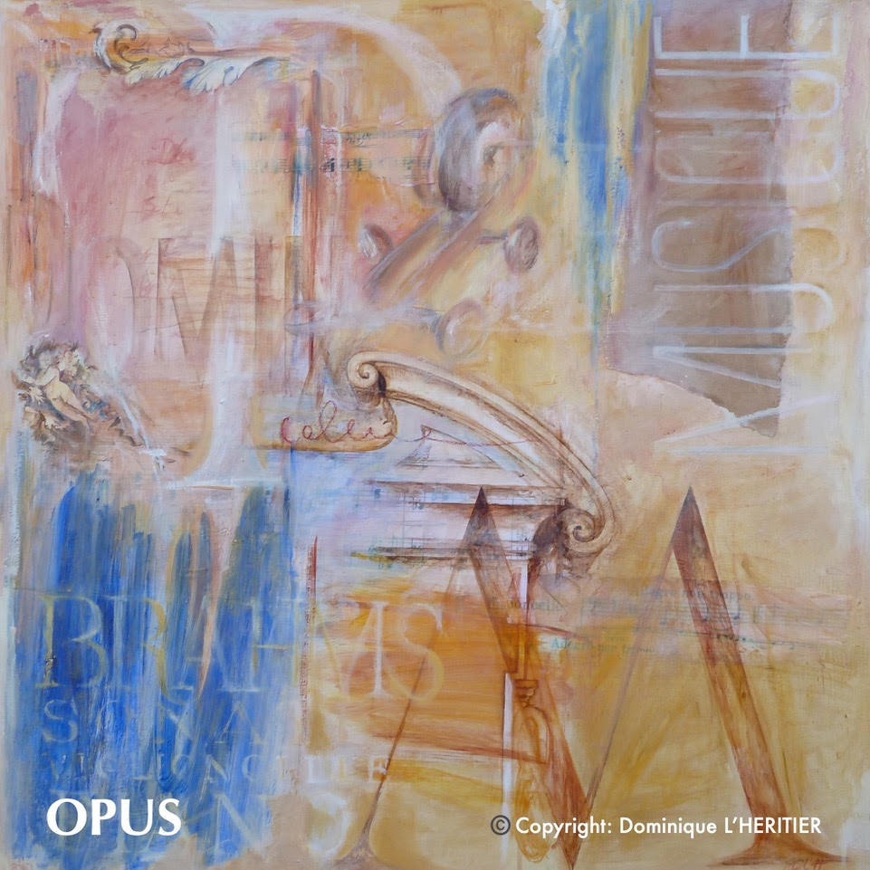 thème OPUS présentant les peintures et aquarelles associées réalisées par Dominique L'Héritier (Callian)